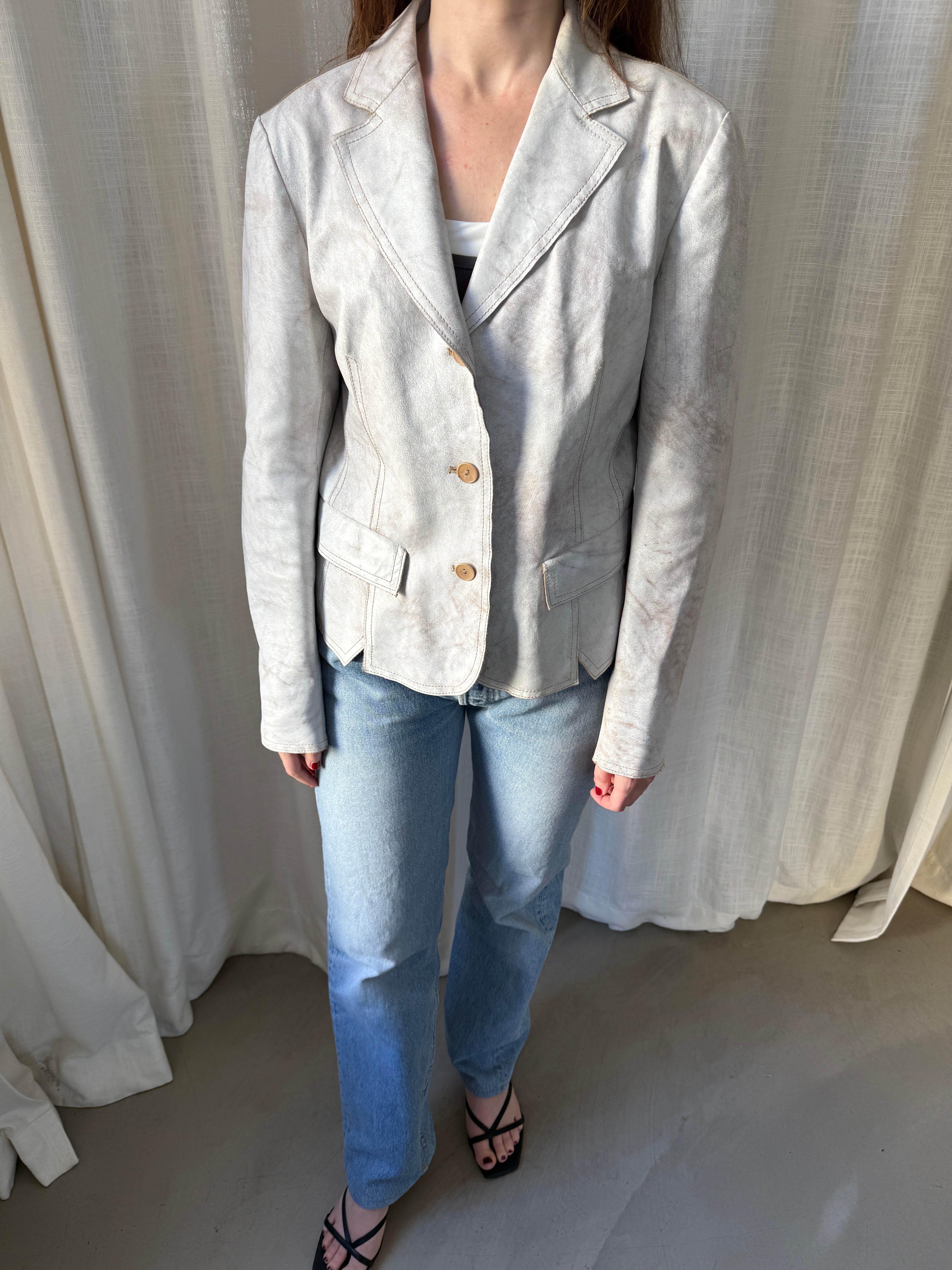 Gallotti Leather Blazer