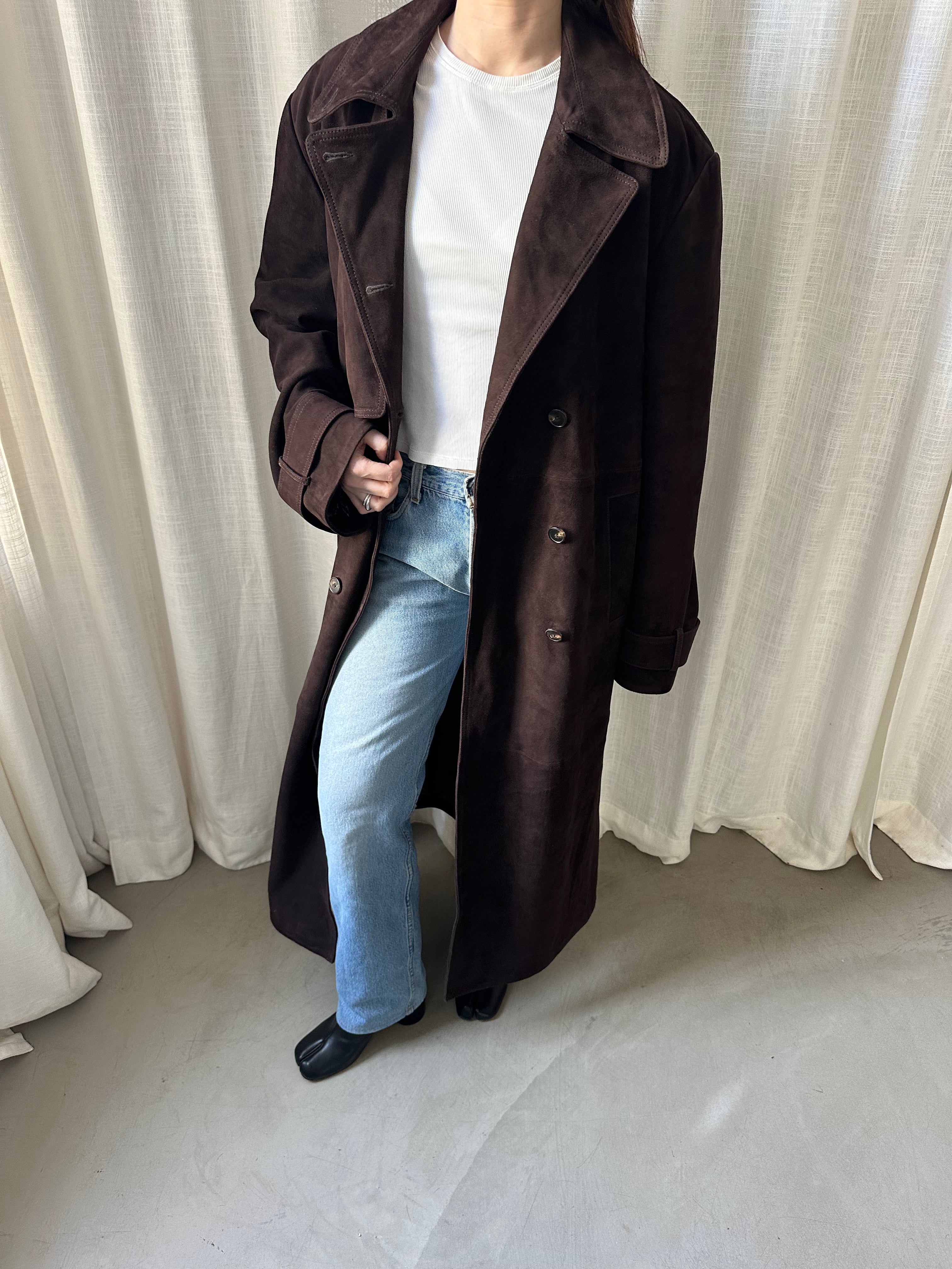 Suede Trenchcoat Sample