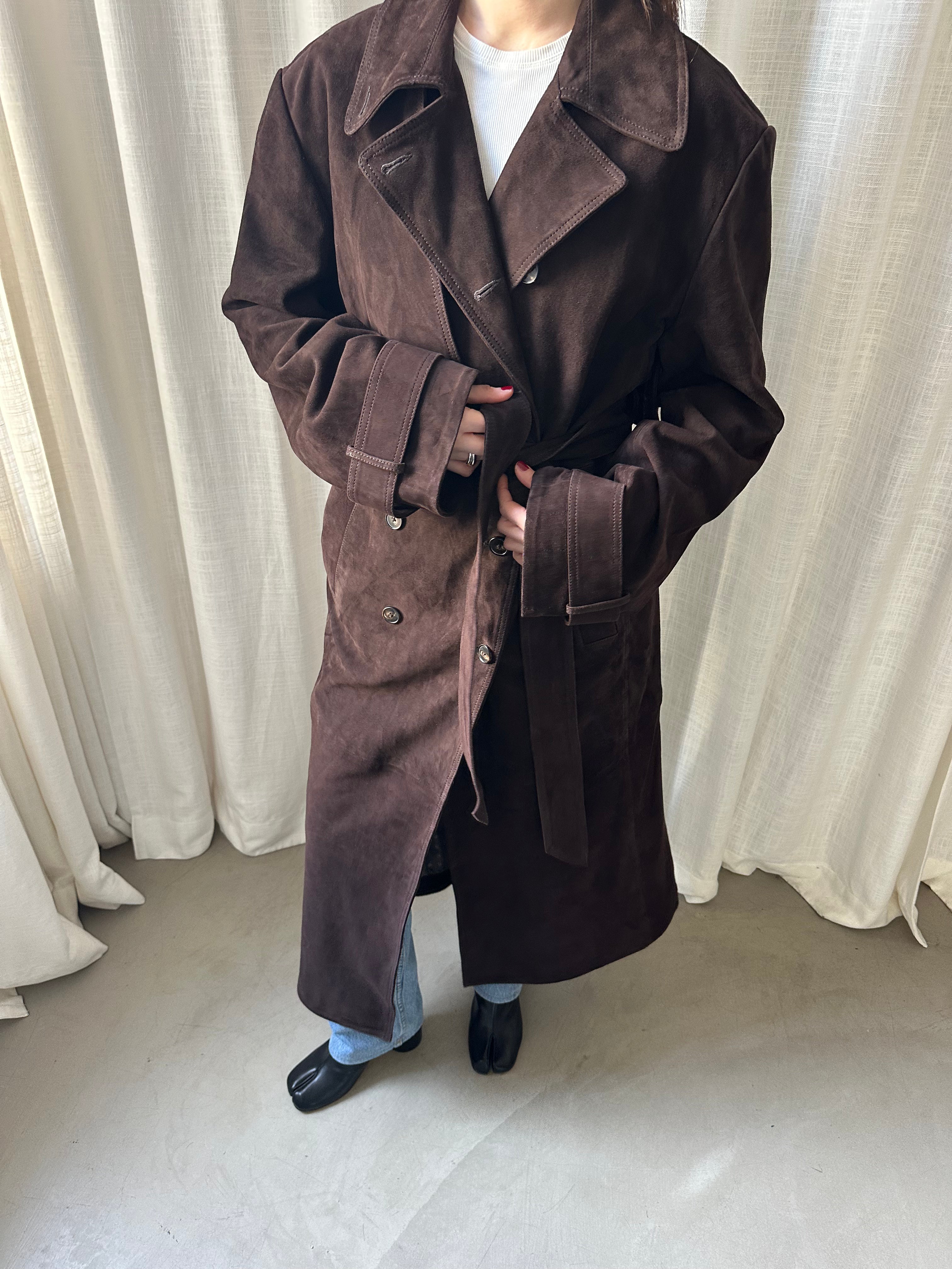 Suede Trenchcoat Sample