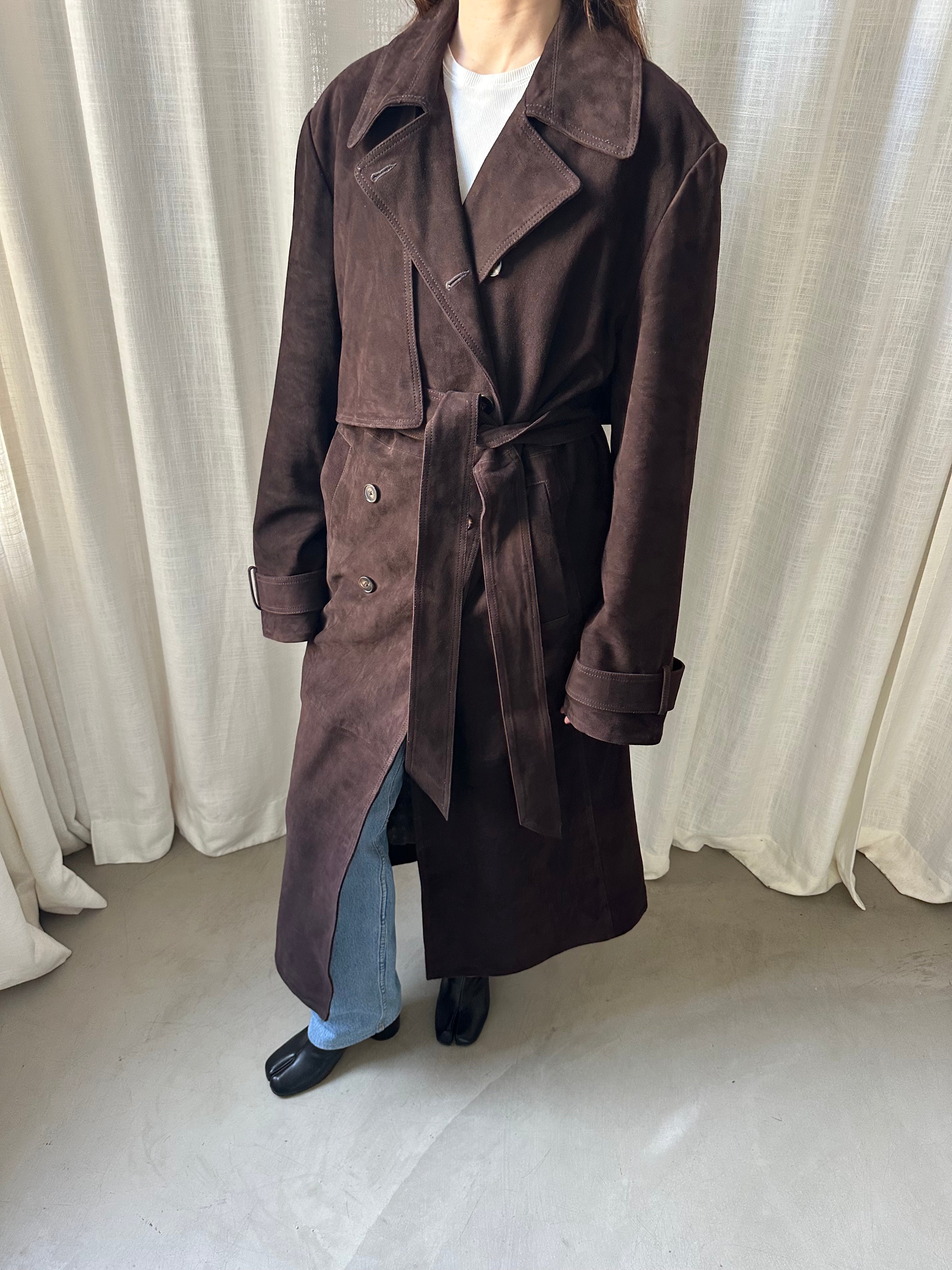Suede Trenchcoat Sample