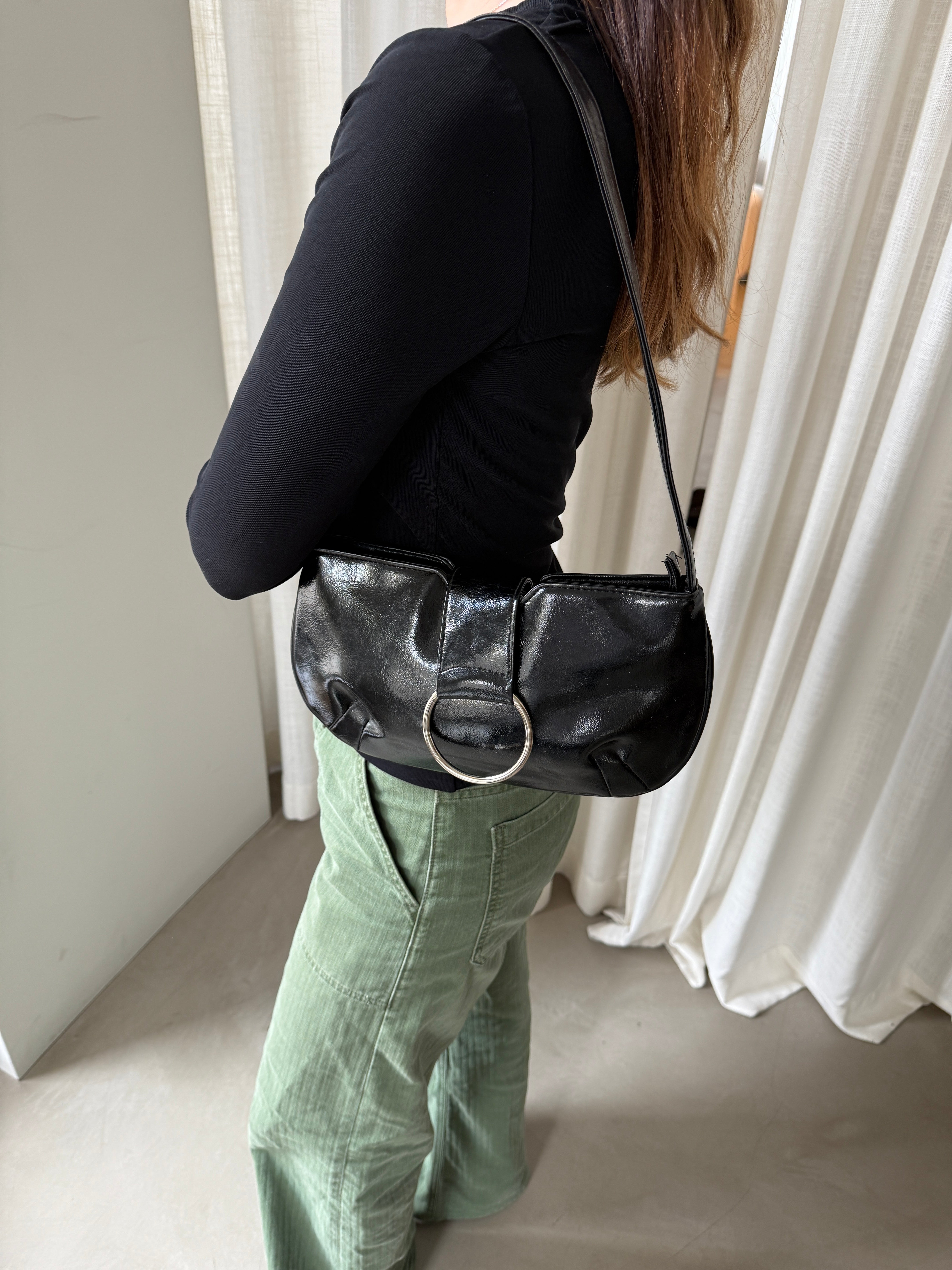 Glossy Black Bag