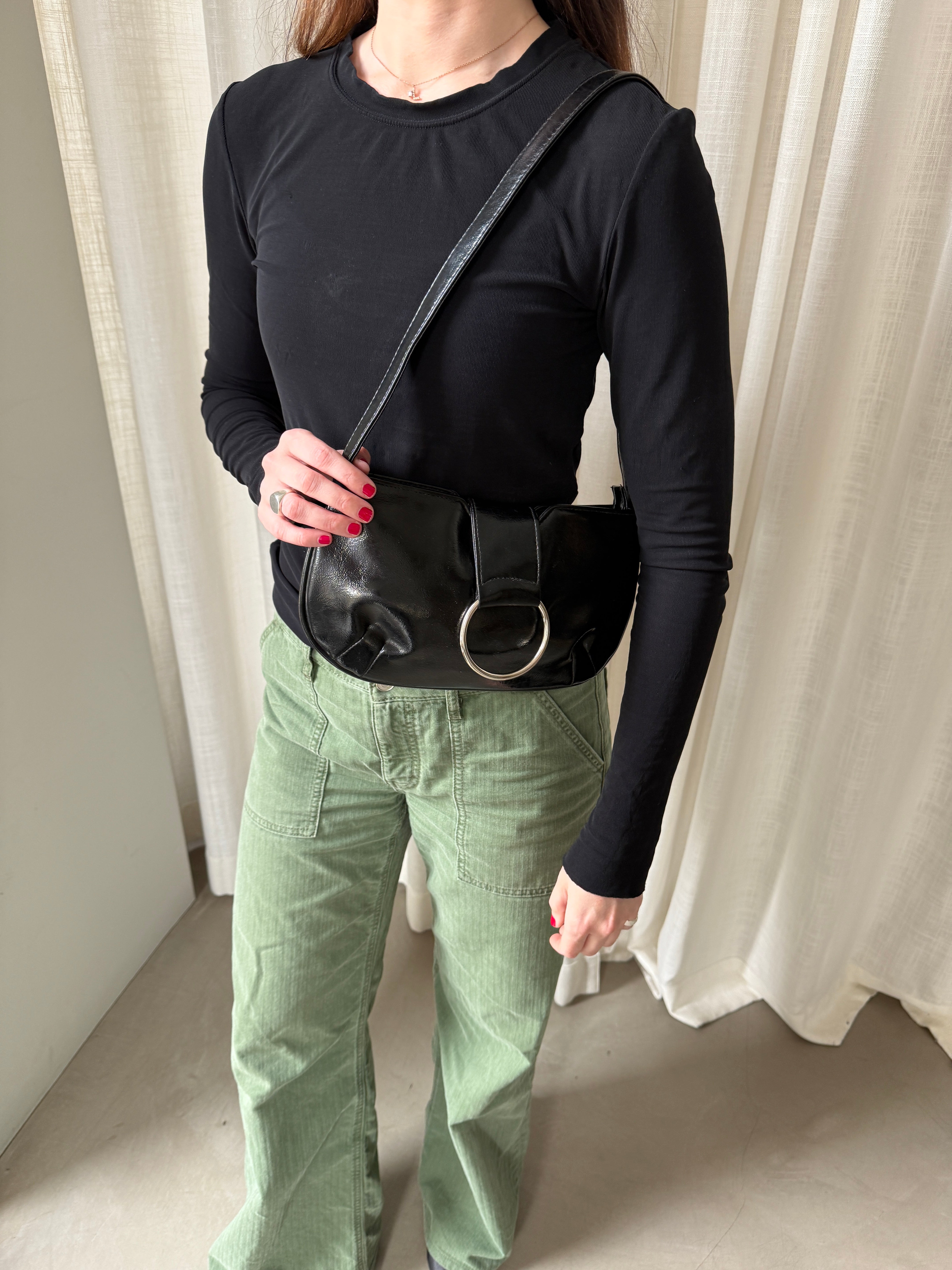 Glossy Black Bag