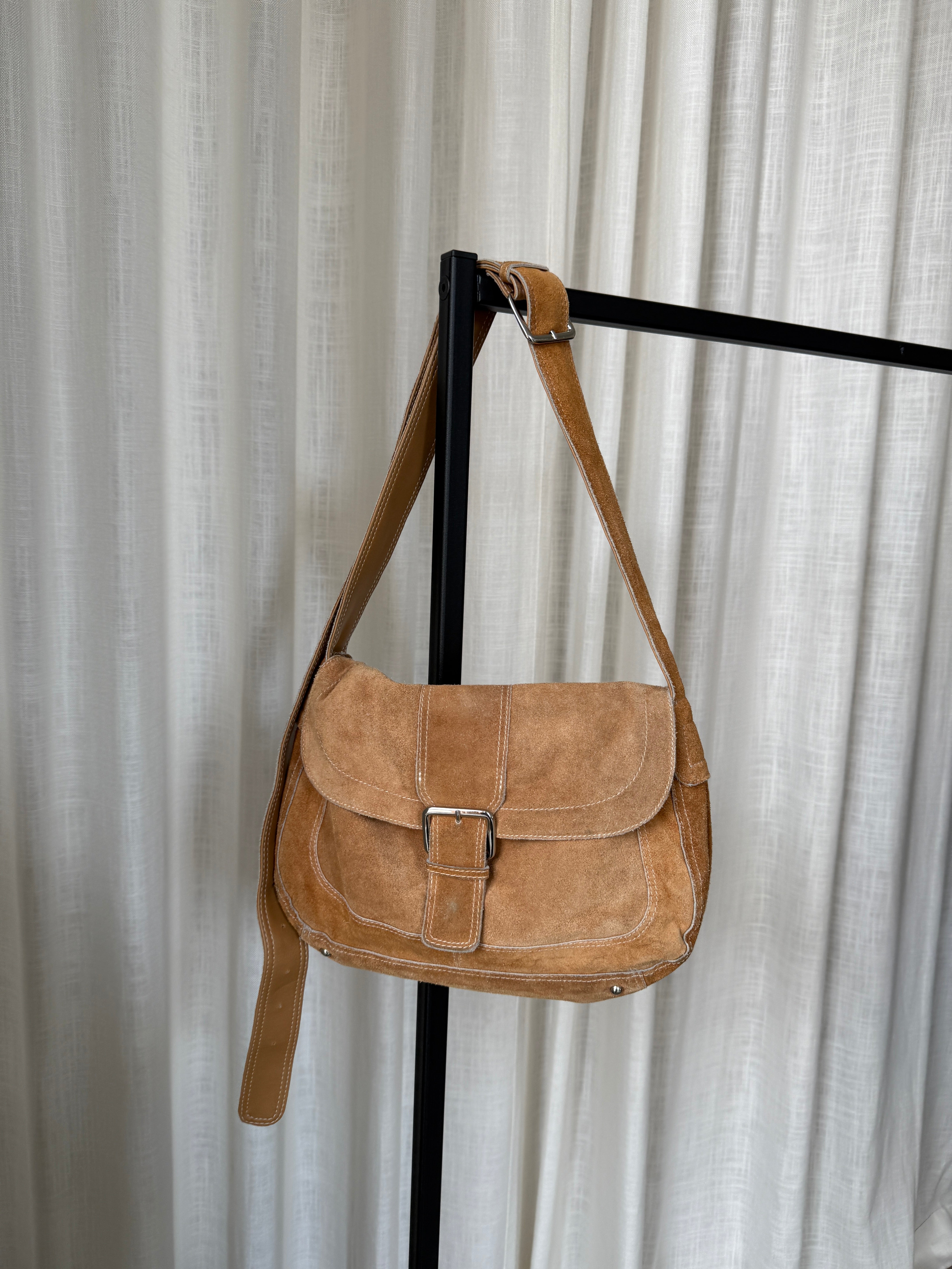 Beige Suede Bag