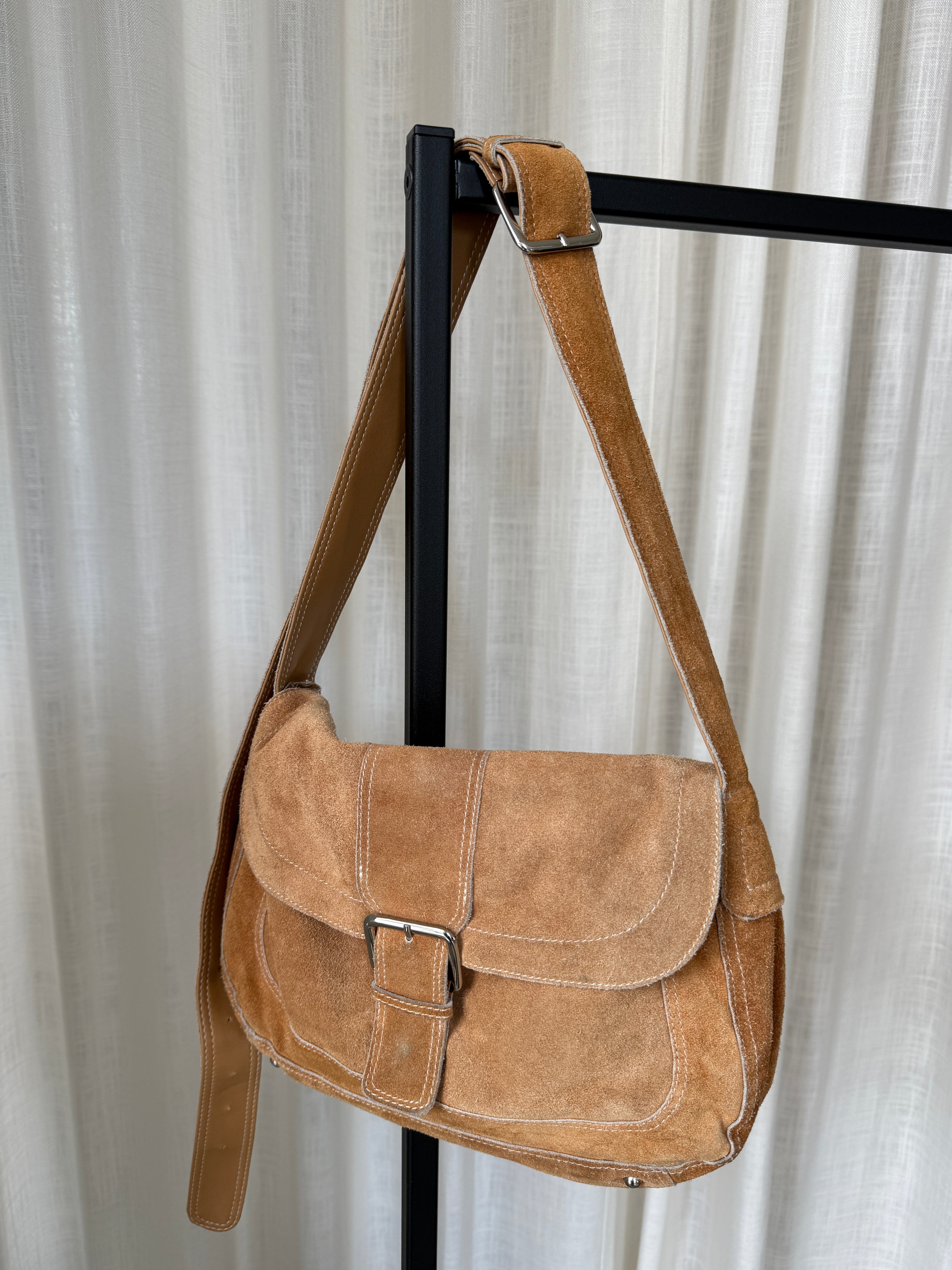 Beige Suede Bag