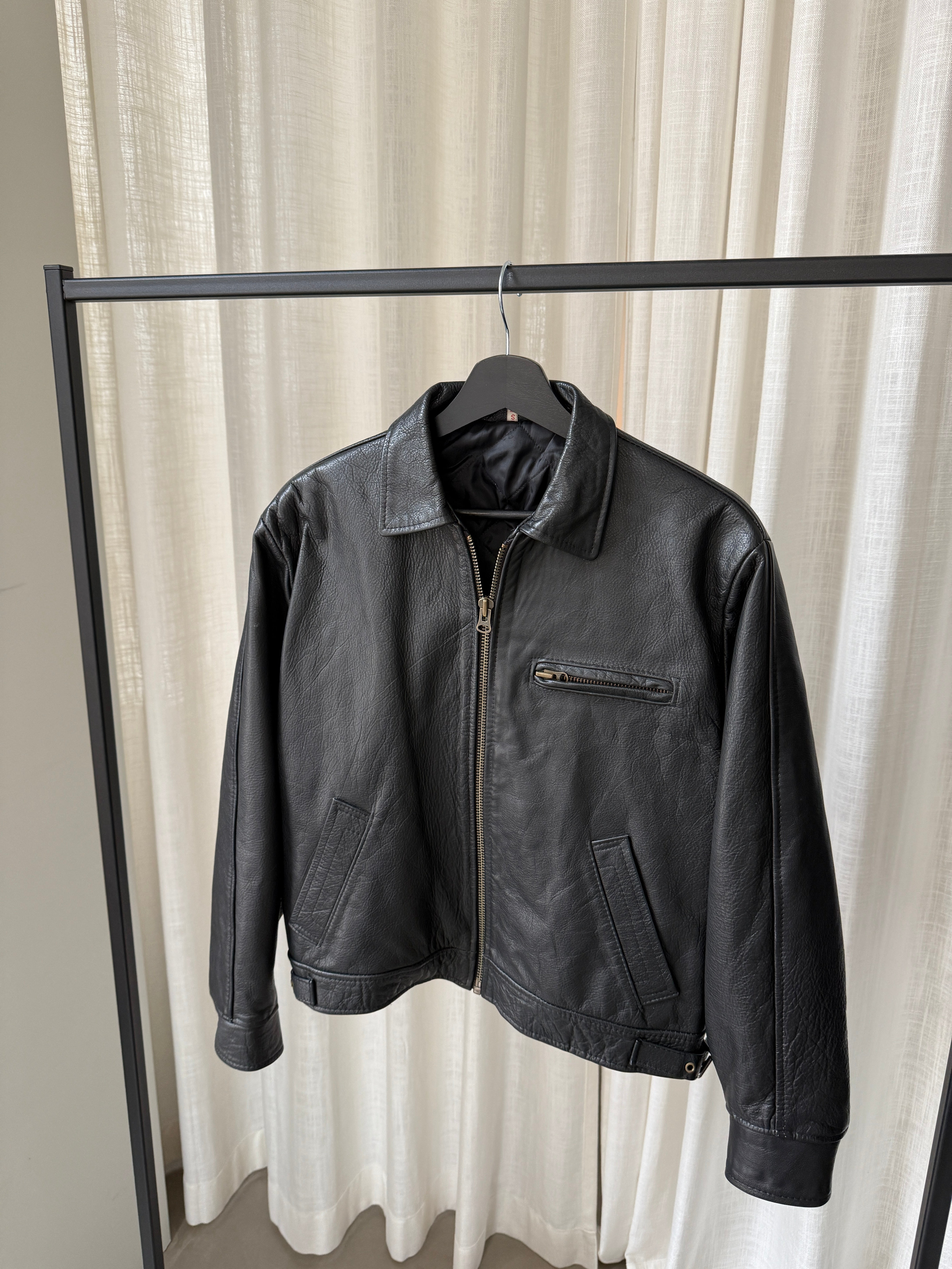 Vintage Black Leather Jacket