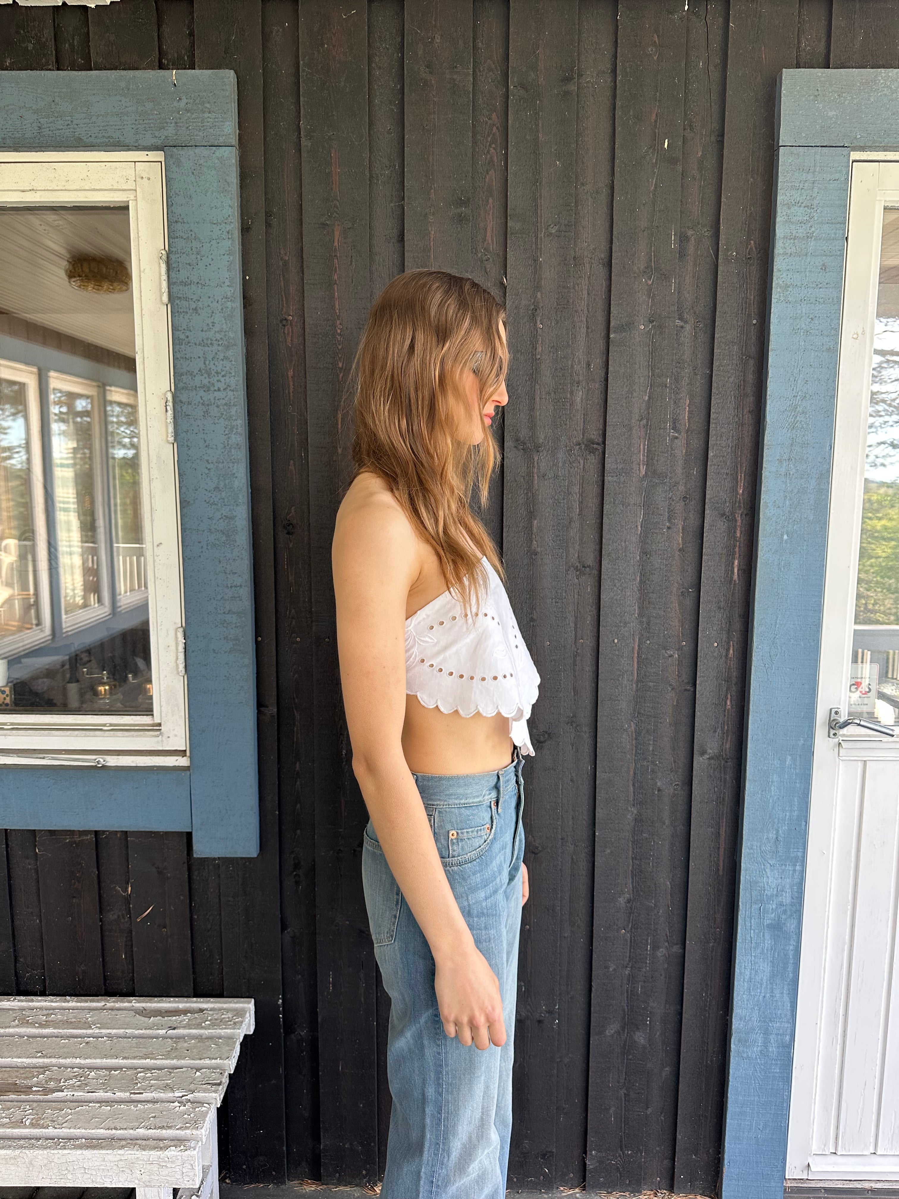 Piece 20 — Embroidered Linen Top