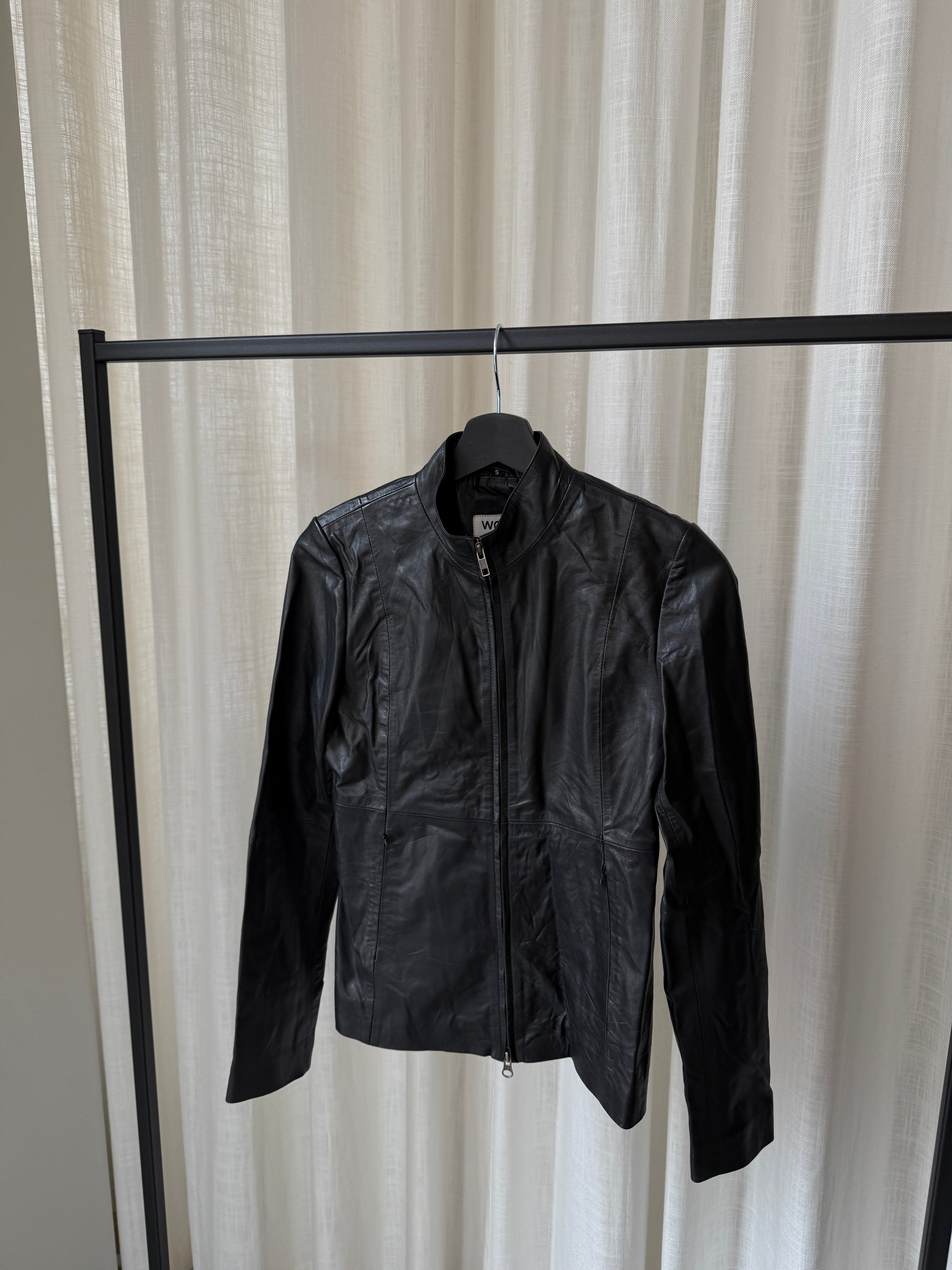 Sleek Leather Jacket - Sample