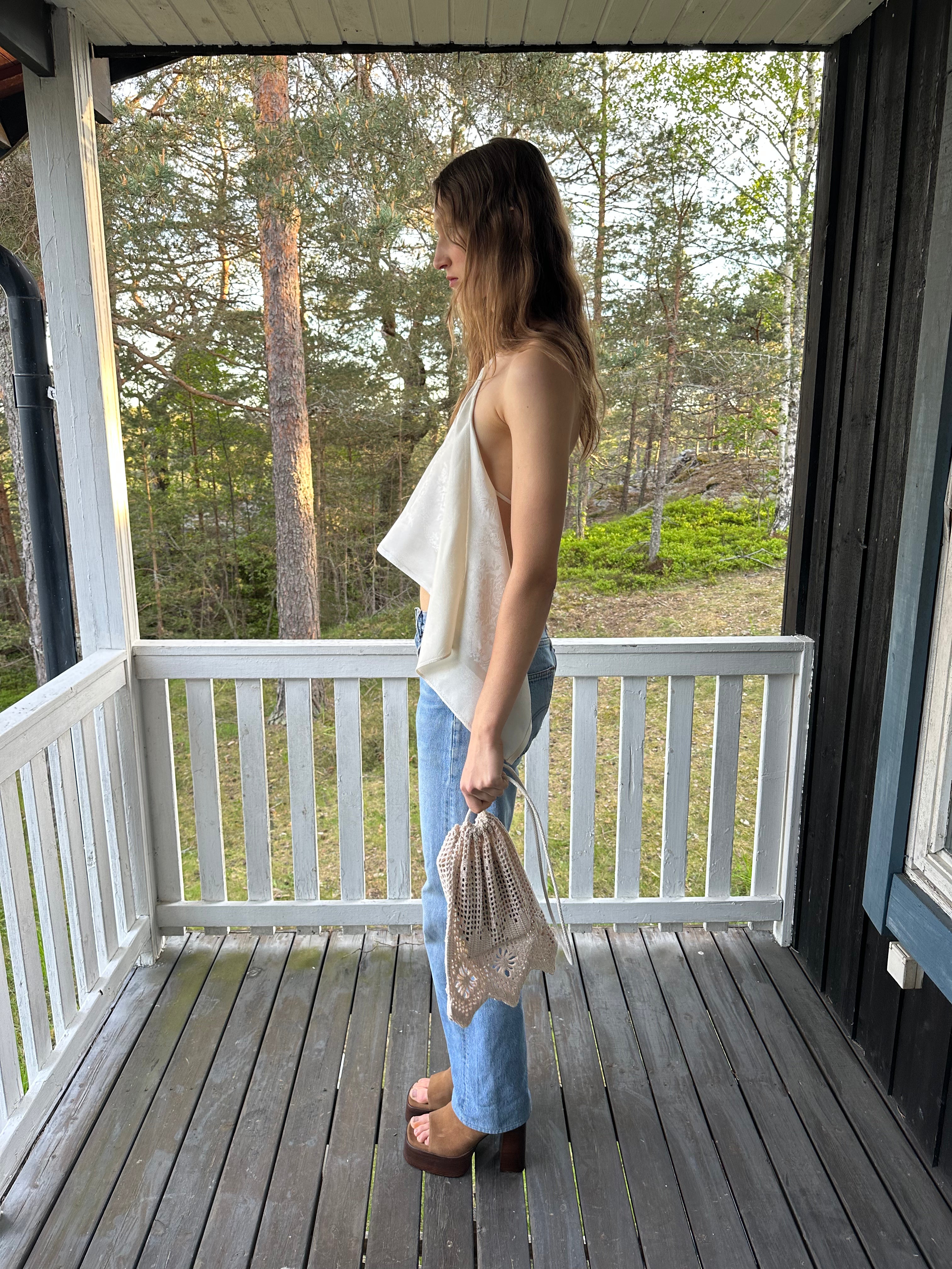Piece 18 — Beige Crochet Bag