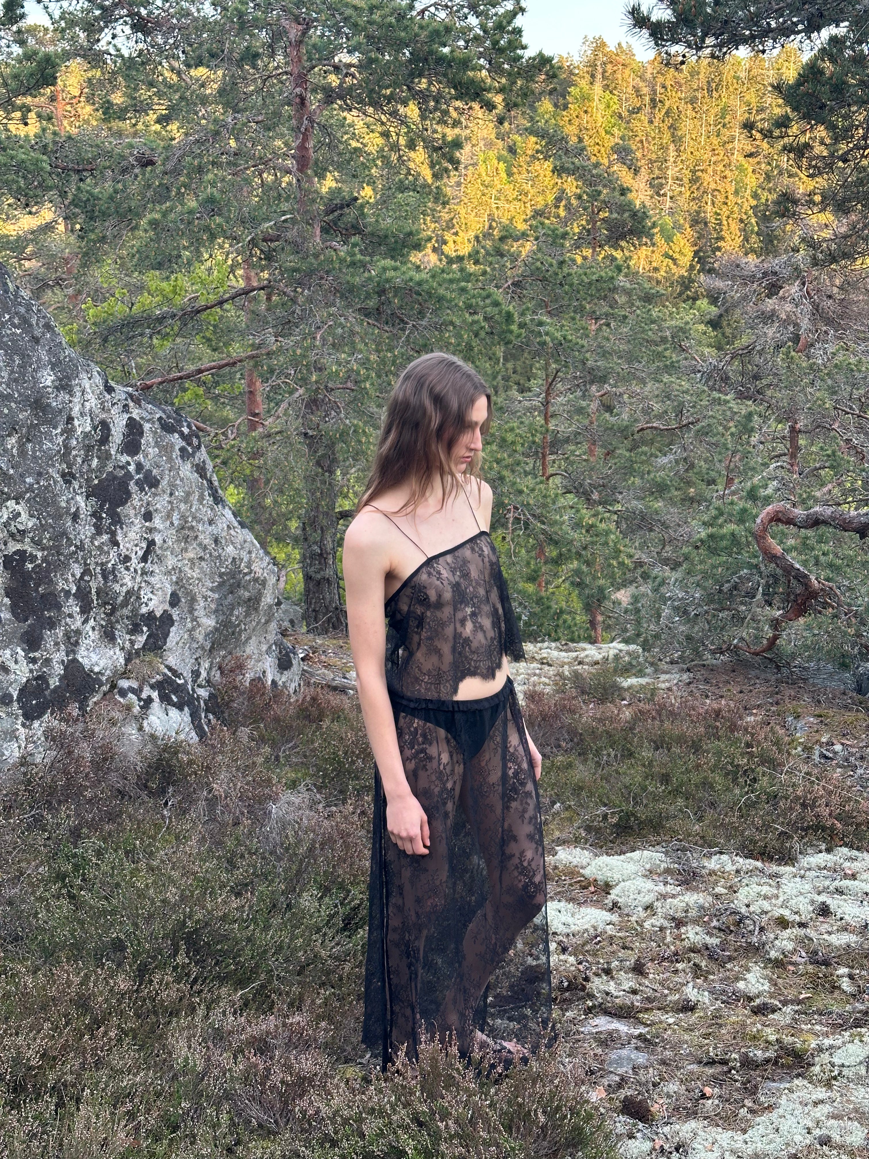 Piece 08 — Black Lace Top