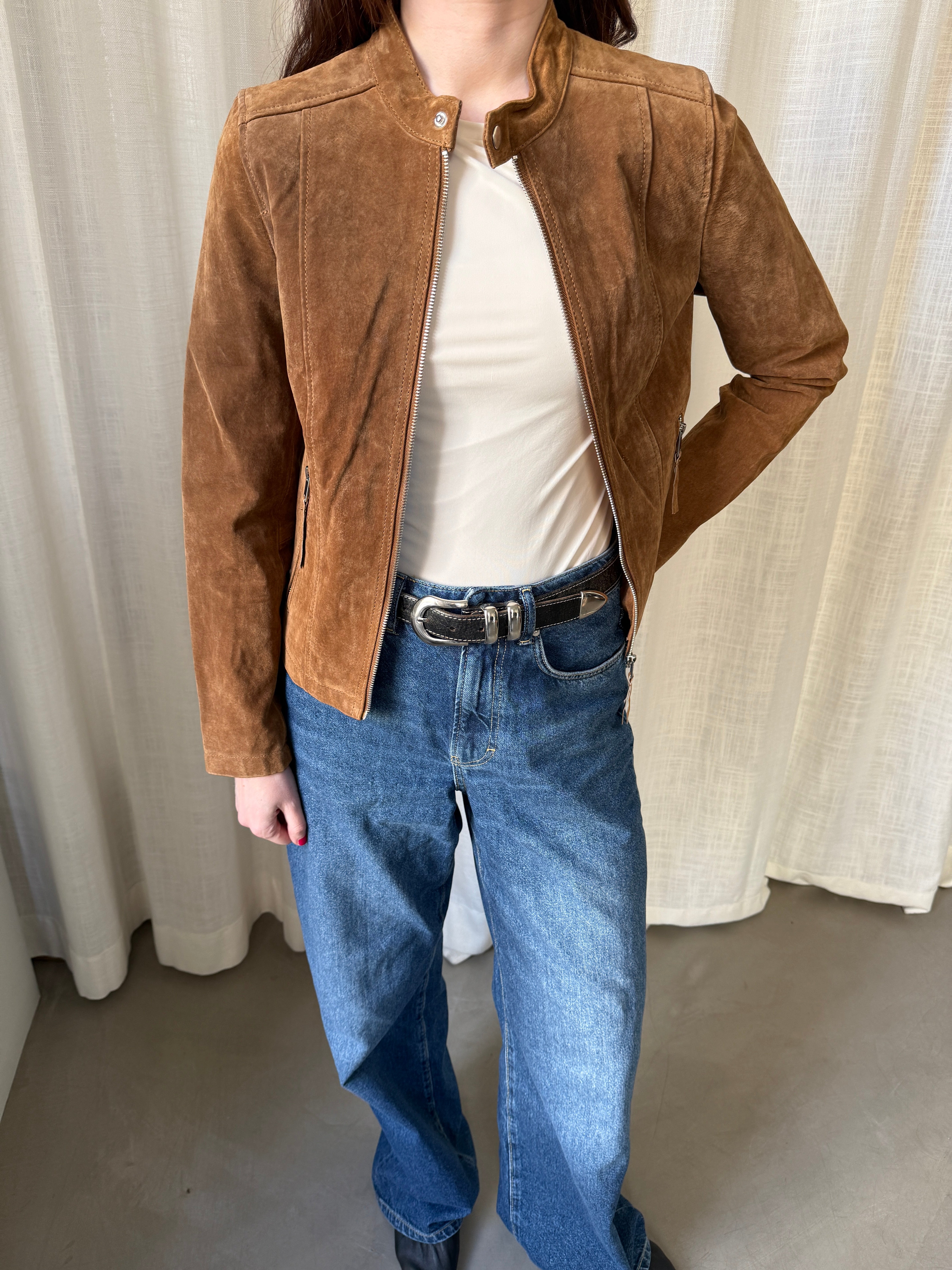 Short Suede Jacket