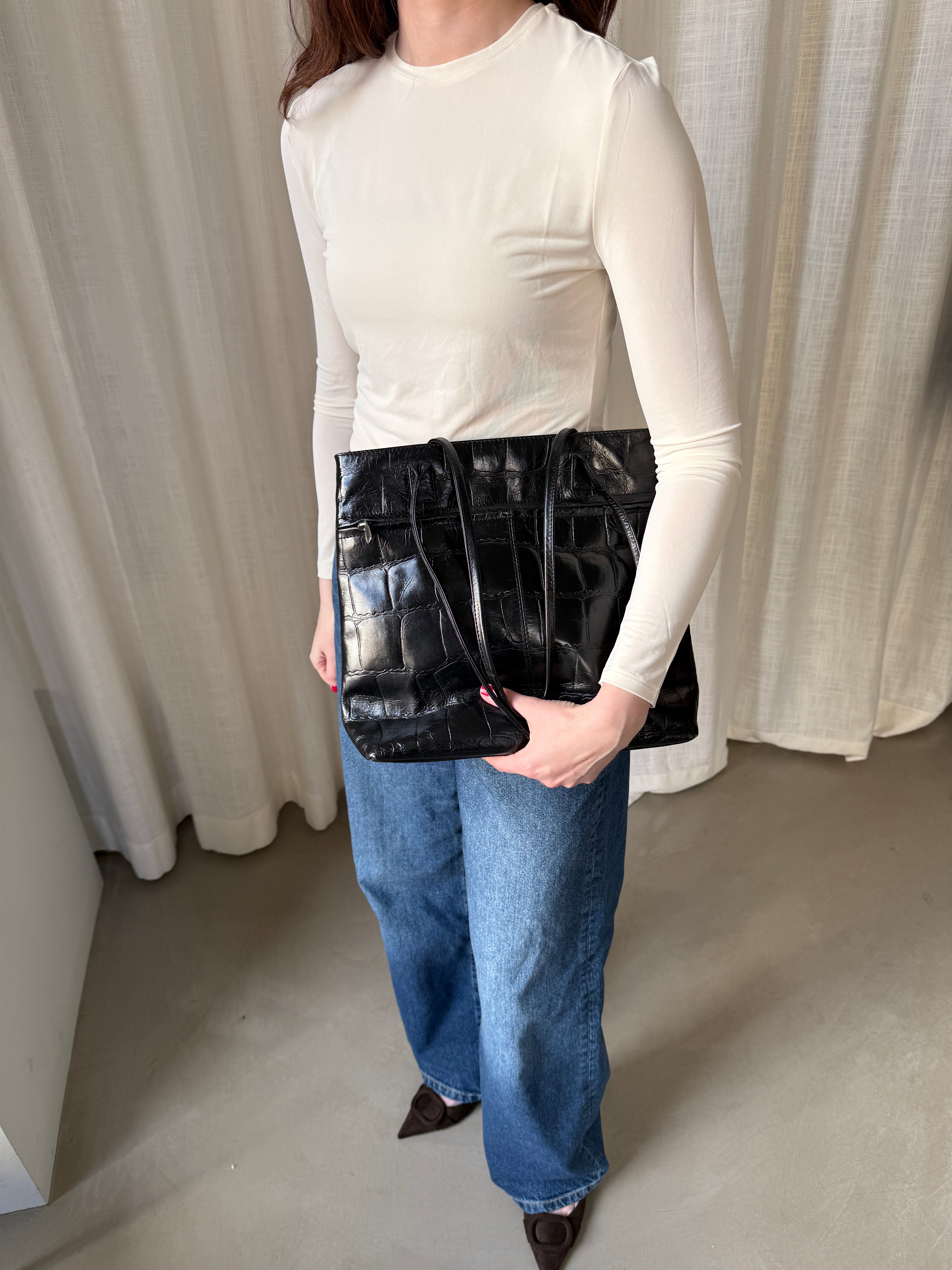 Croc Embossed Bag