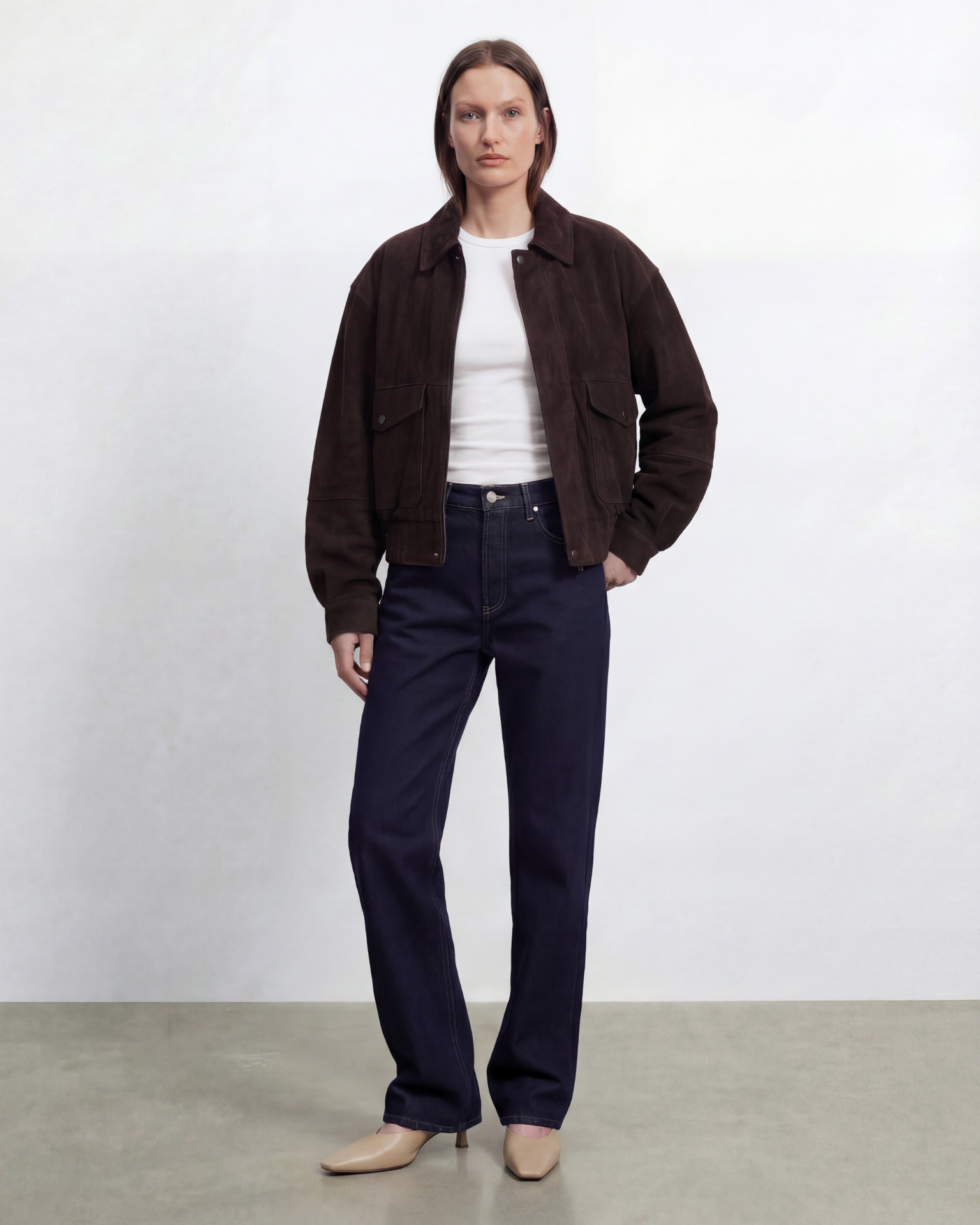 Cora Brown Suede